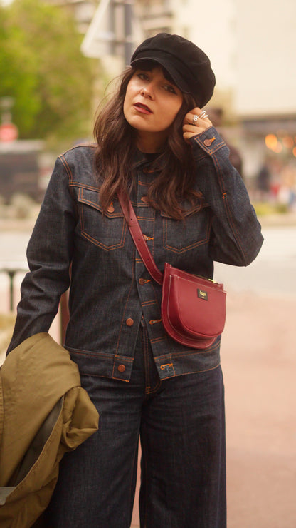 LA BANANE - Bordeaux / couture Off white